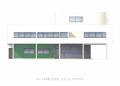 LE CORBUSIER Villa Savoye Nord-Est Poster 19.75" x 27.5" 2009