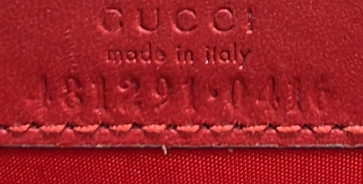 Gucci Cherries Wallet On Chain Gg Coated Canvas Mini