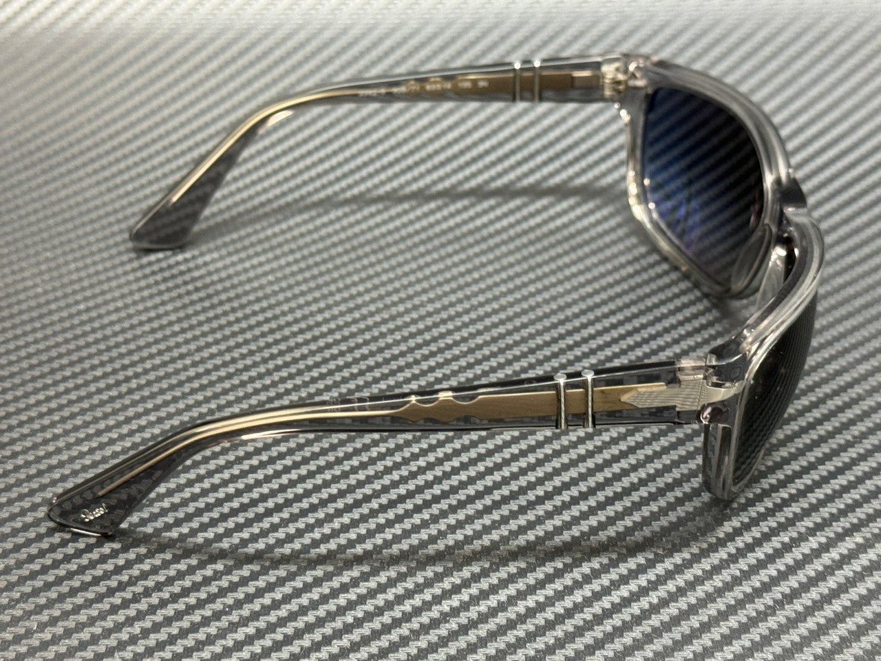 PERSOL PO3342S 309 71 Transparent Grey Gradient Unisex 63 mm Sunglasses