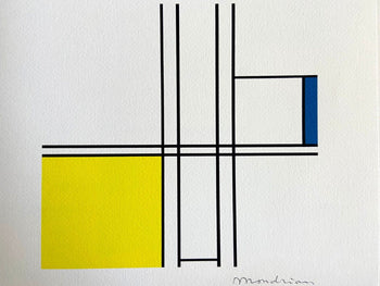 Piet Mondrian, Lithograph Coa Numbered