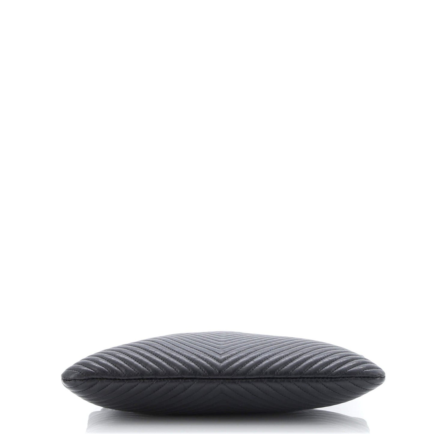 Chanel Boy O Case Clutch Chevron Calfskin Medium