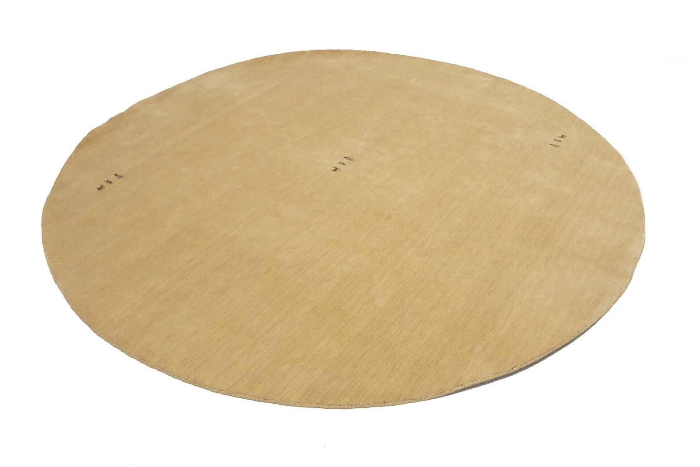 Modern Cream Gabbeh Round Rug Tribal Style Plush 8x8 Foyer Decor