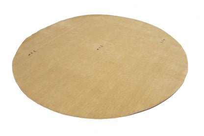 Modern Cream Gabbeh Round Rug Tribal Style Plush 8x8 Foyer Decor