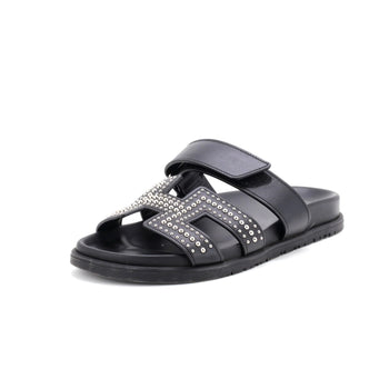 Hermes Women'S Chypre Sandals Studded Leather