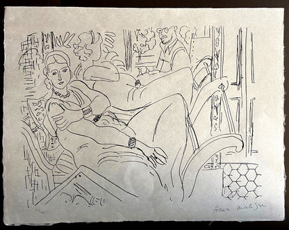 Henri Matisse Lithograph 1960 Coa Signed Numbered By Hand Stamp