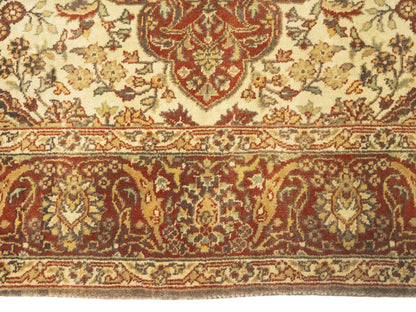 Decor 4X6 ft Handmade Agra Jaipur Rug Thick Pile Wool Oriental Carpet Floral