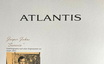 Jasper Johns Lithograph Coa Signed Op Numbered In Pencil Stamp 180Ex