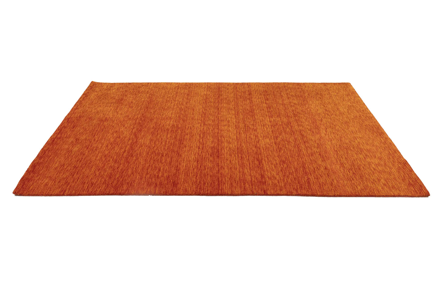 Orange Red Solid Design Hand-Loomed 6X9 Gabbeh