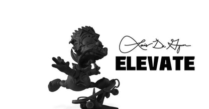 Louis De Guzman "Elevate" Black Vinyl Figure Signed Original Box Ed500