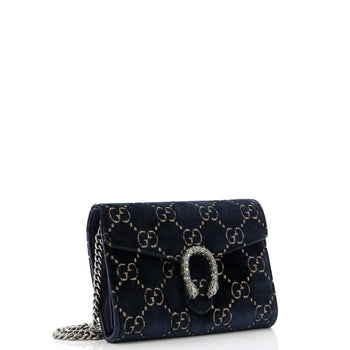 Gucci Dionysus Chain Wallet Gg Velvet Small