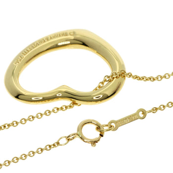 Tiffany&Co. Necklace Open Heart K18 Yellow Gold