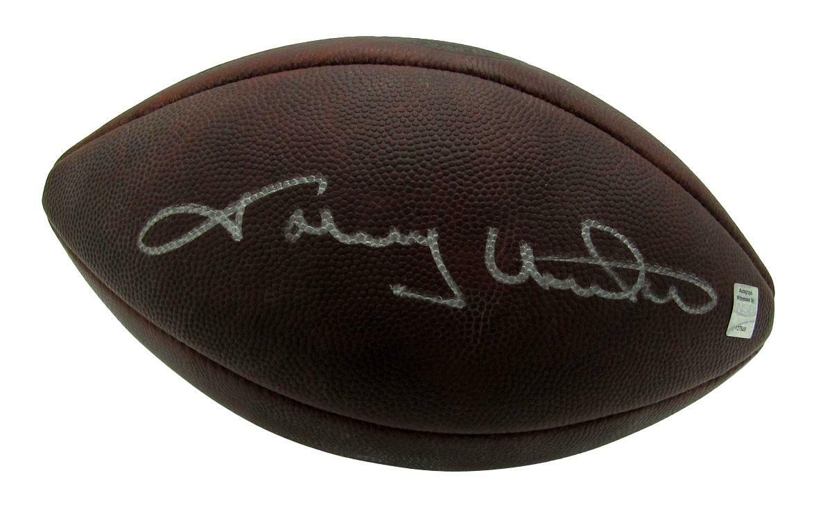 Johnny Unitas Signed Baltimore Colts Wilson Official Duke Football Jsa 144709