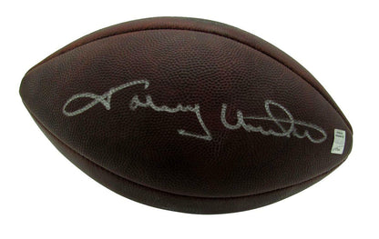 Johnny Unitas Signed Baltimore Colts Wilson Official Duke Football Jsa 144709