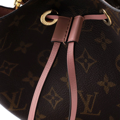 Louis Vuitton Neonoe Handbag Monogram Canvas With Leather Mm