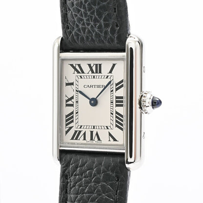Used Cartier Tank Mast Sm Wsta0042 Silver Ladies Watch #2157