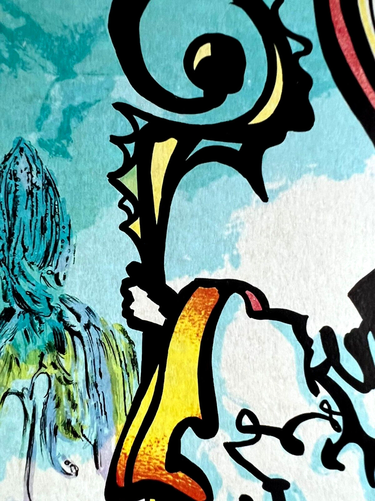 Salvador-Dal Lithograph Handmade Coa Signed Pen Numbered Pencil Crayon