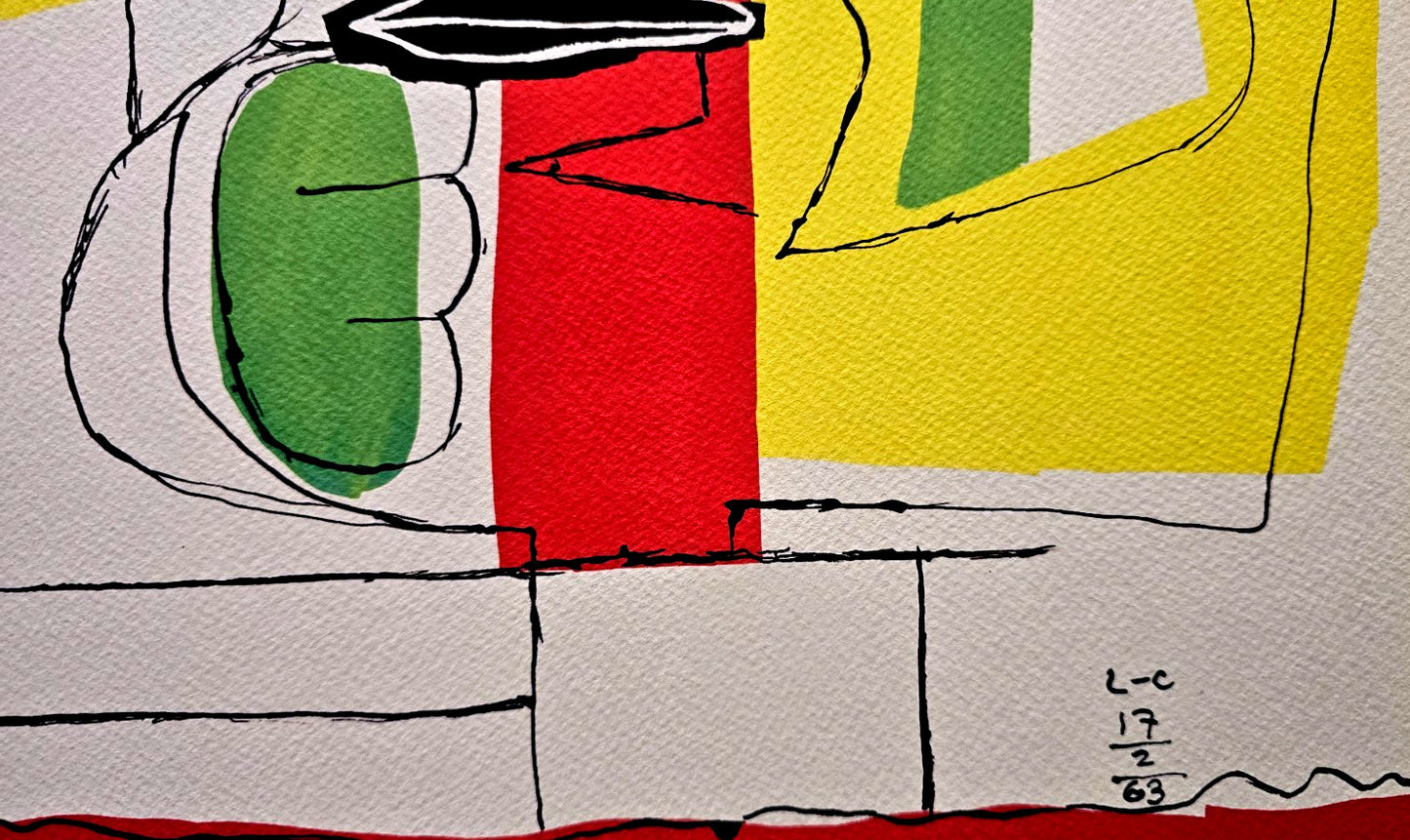 Le Corbusier Lithograph Coa Cachet Certified/Numbered A Hand