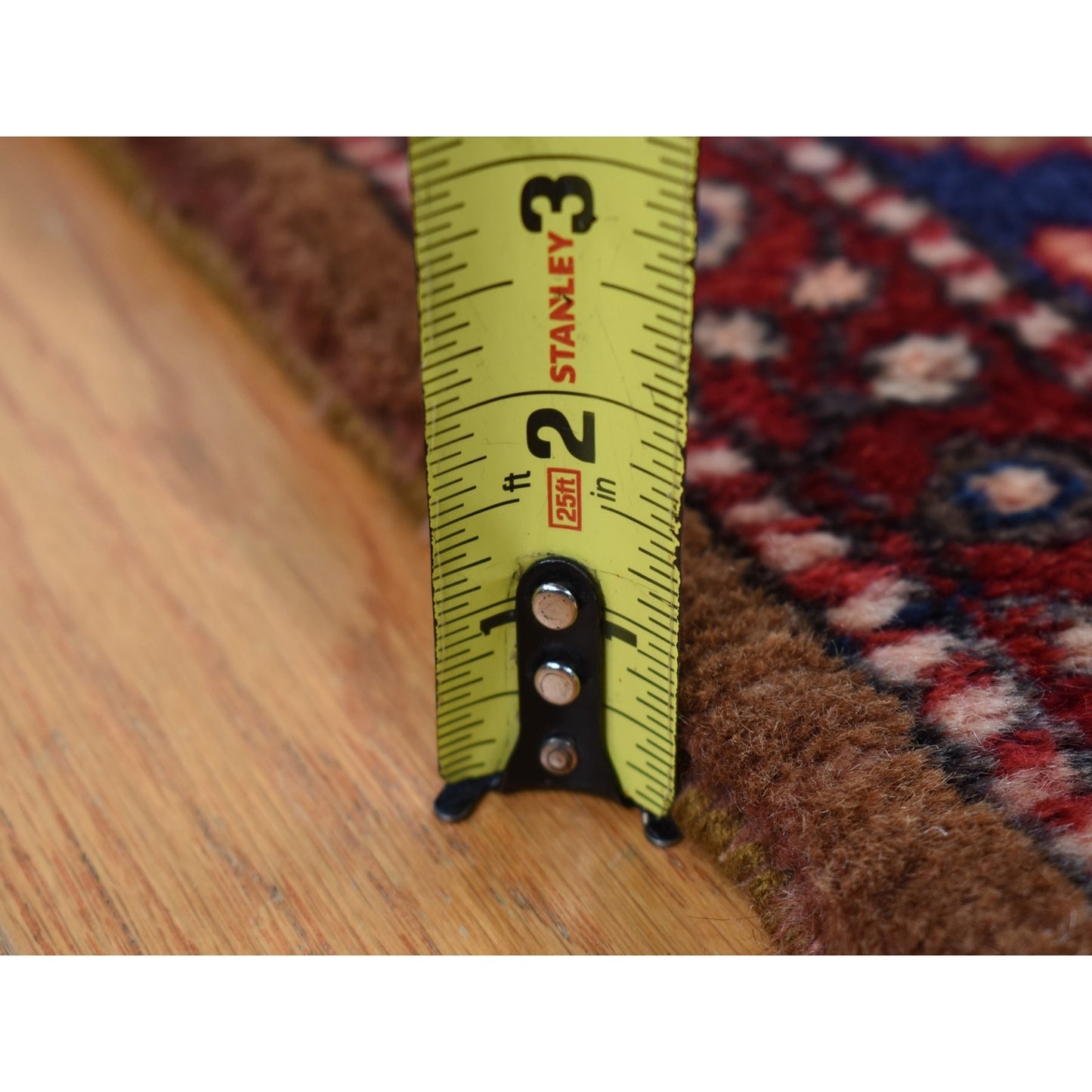 5'X9'6" Brown New Zoroastrian Serrib Pure Wool Hand Knotted Runner Rug