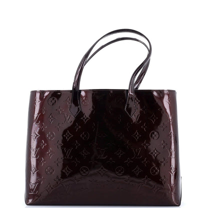 Louis Vuitton Wilshire Handbag Monogram Vernis Mm
