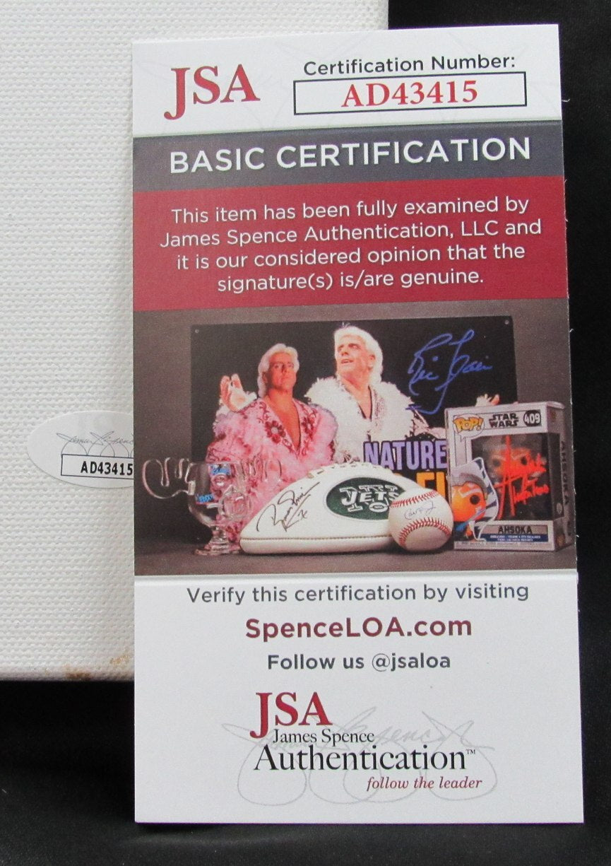 Gale Sayers Hof Autographed/Inscribed 24X36 Canvas Original Painting  Bears Jsa