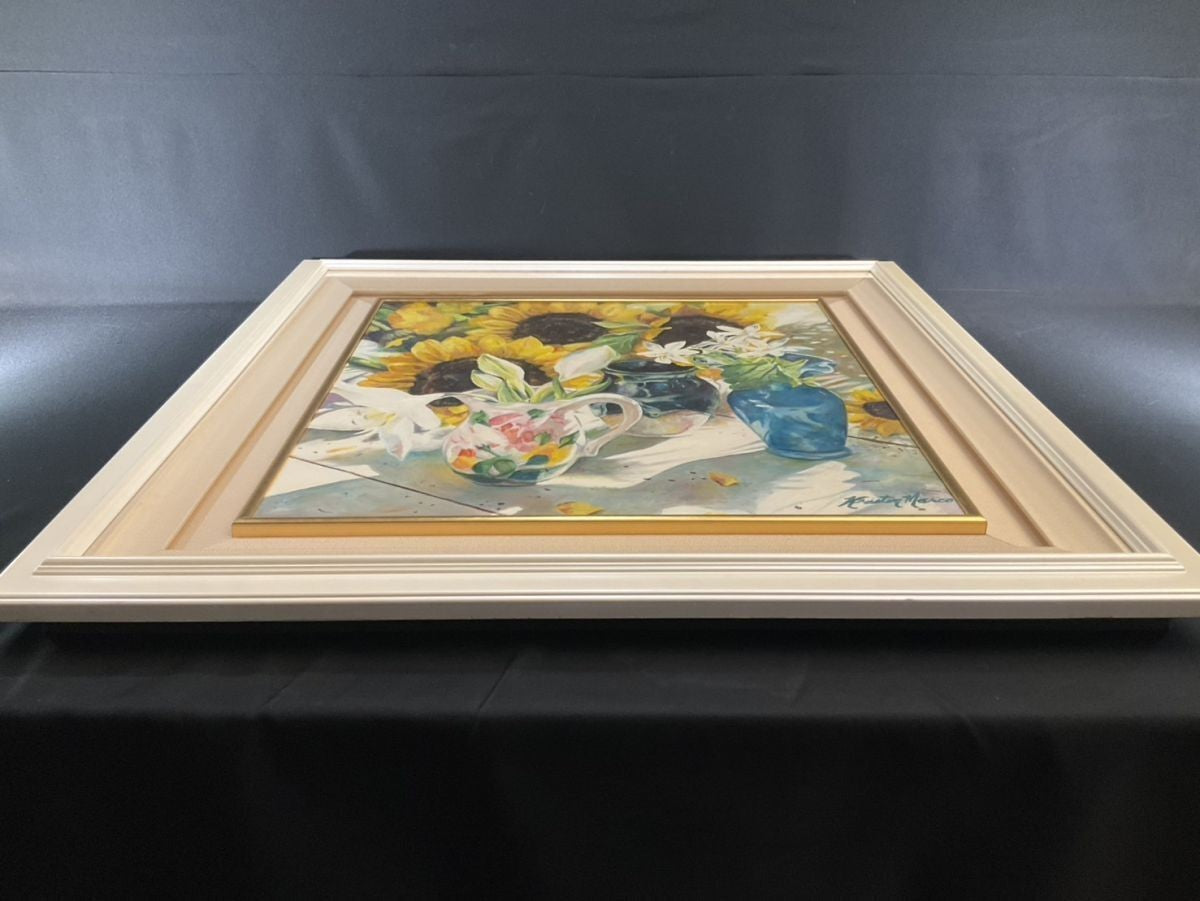 Kristin Marco Original Oil Painting Sunflower Celebration Large Framed Signed