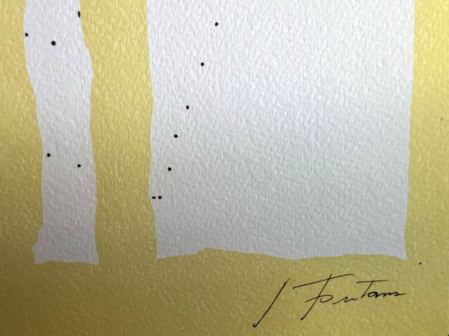 Lucio Fontana Lithograph 1978 Coa Signed Pen Numbered Pencil