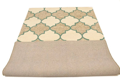 Multicolored Trellis Design 5X8 Hand-Tufted