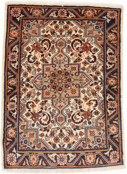 Vintage Handmade Floral Oriental Rug Carpet