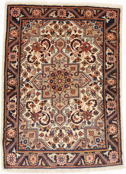 Vintage Handmade Floral Oriental Rug Carpet