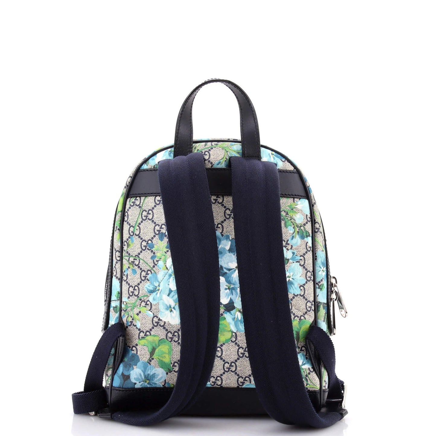 Gucci Zip Pocket Backpack Blooms Print Gg Coated Canvas Small
