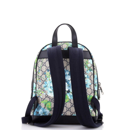 Gucci Zip Pocket Backpack Blooms Print Gg Coated Canvas Small