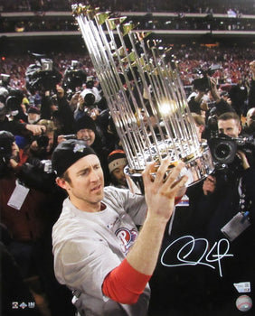 Chase Utley Autographed/Signed 16X20 Photo