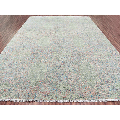 12'X15'2" Oversize Wool Obscured And Subtle Collection Oriental Rug