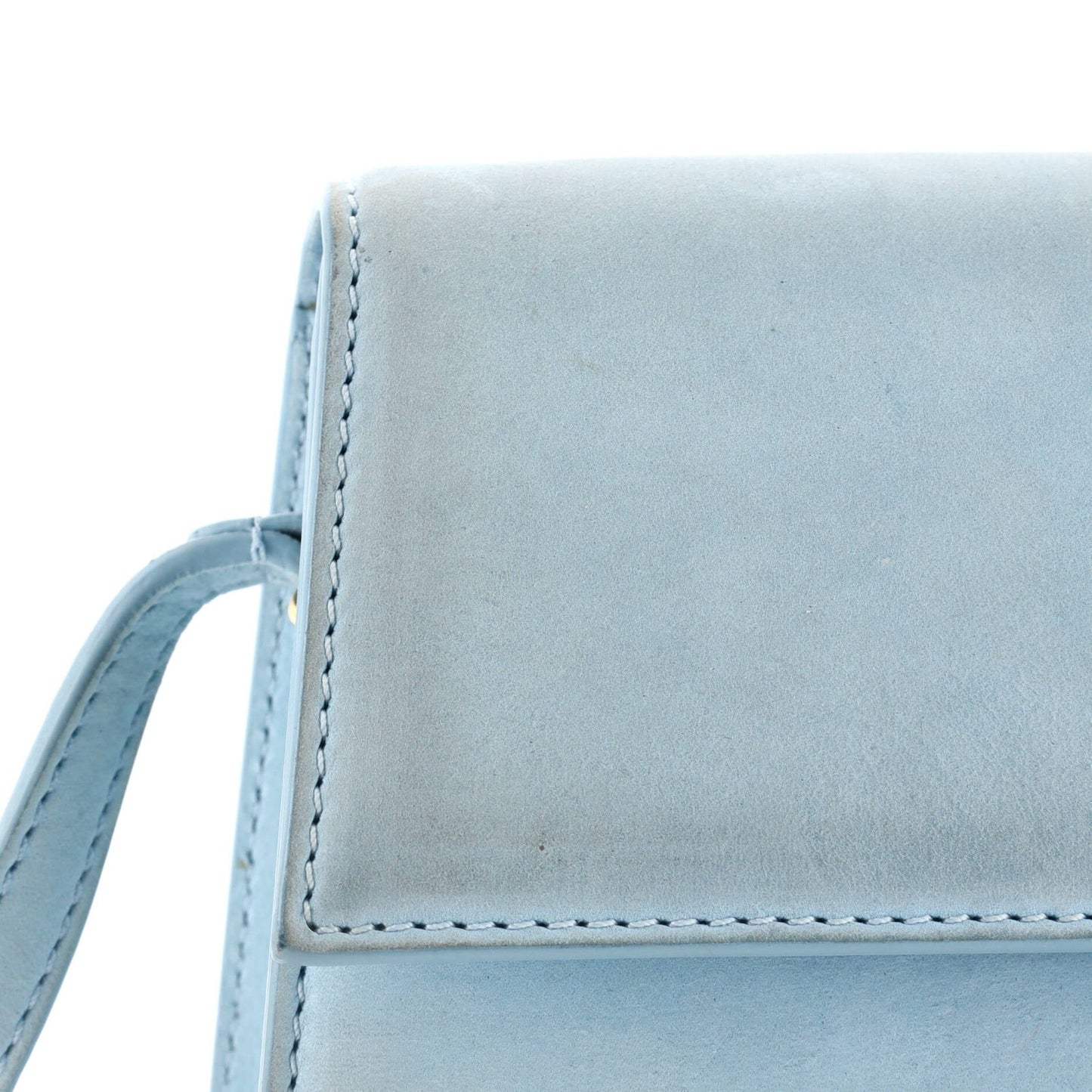 Jacquemus Le Bambino Flap Shoulder Bag Suede Long