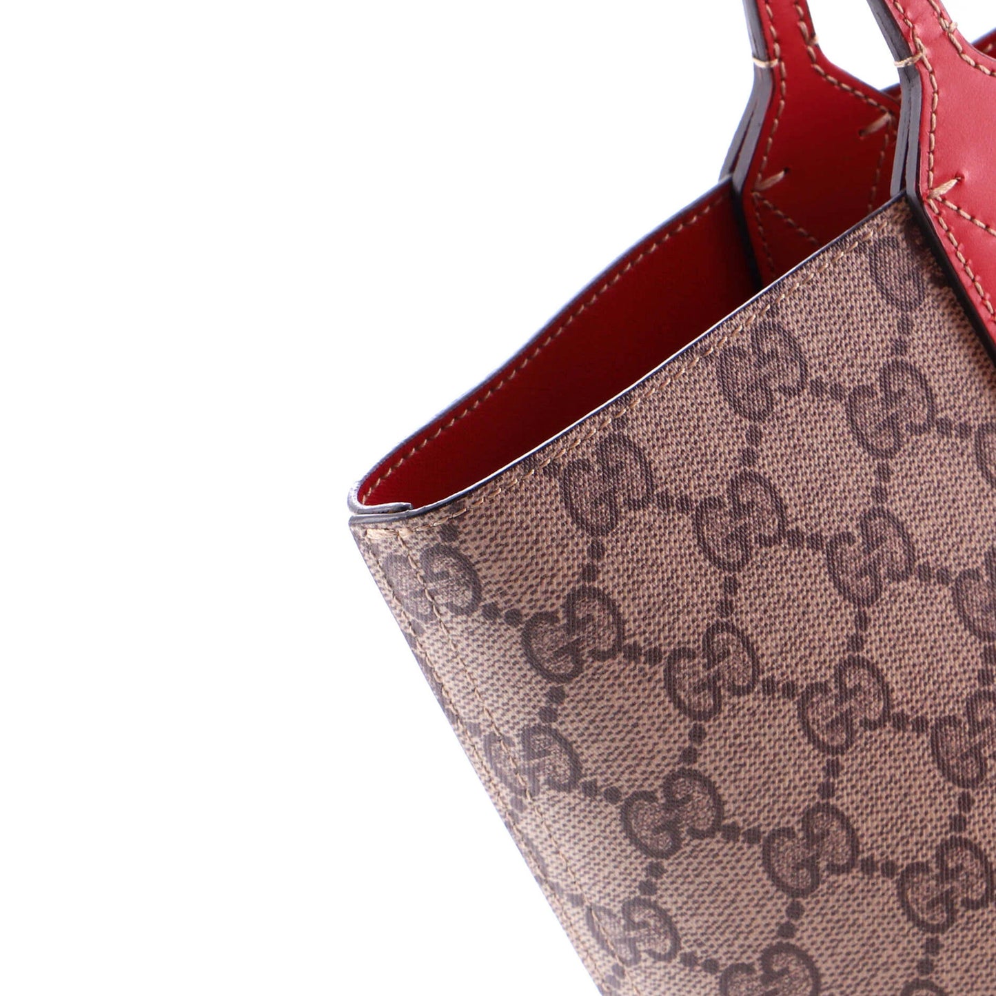 Gucci Reversible Tote Gg Print Leather Small