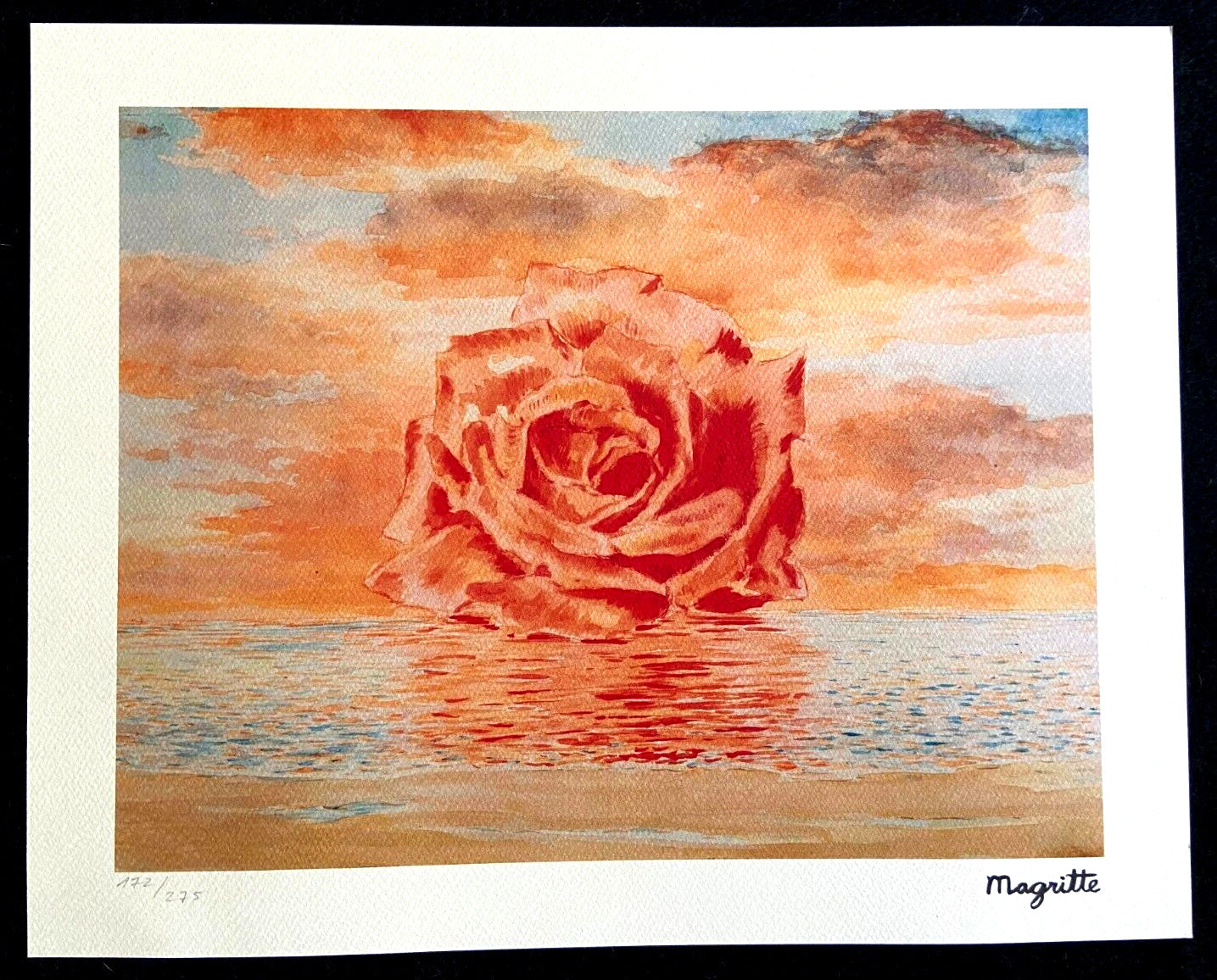 Ren Magritte Lithograph Coa Signed Numbered By Hand