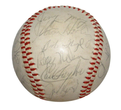 Royals Baseball Team 27 HOF Lemon Autographed 177605 Kansas City 1972