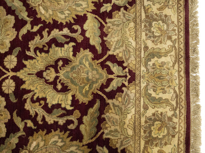 Handmade Thick Pile Oriental Rug Floral Design