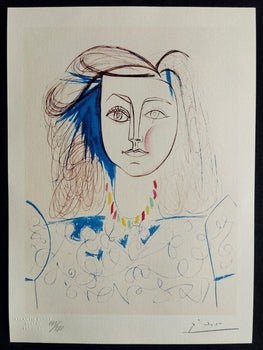 Pablo Picasso, Lithograph Coa Signed Numbered