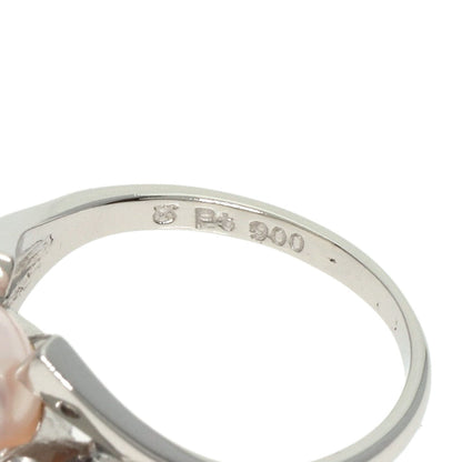 MIKIMOTO   Ring Pearl Pearl 2P Diamond Platinum