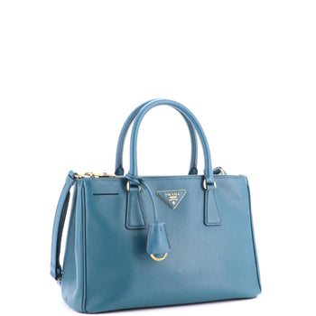 Prada Double Zip Lux Tote Saffiano Leather Small