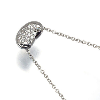 Tiffany&Co. Necklace Bean Diamond Paved 950 Platinum