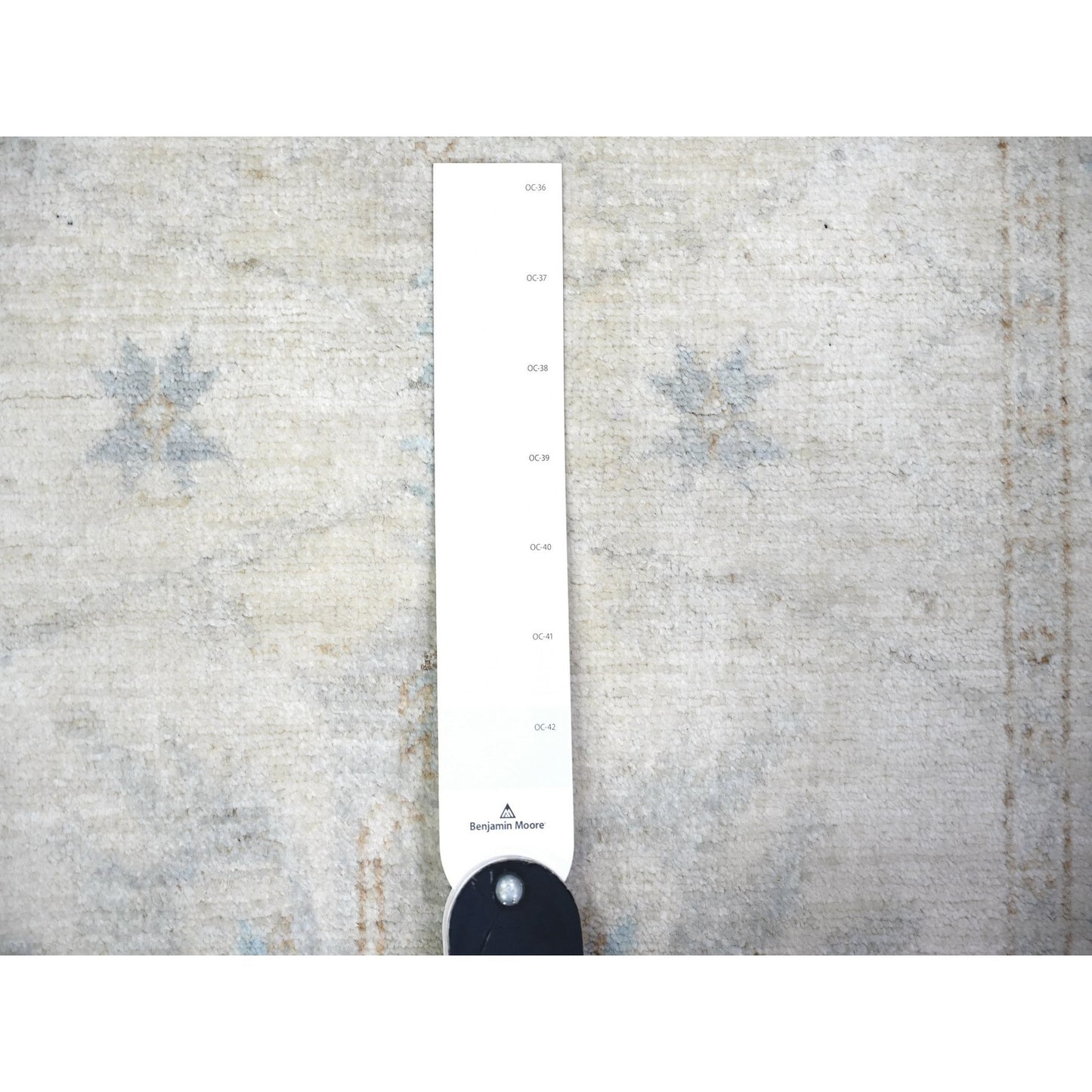 2'4"X11'7" Ivory White Wash Peshawar Wool Hand Knotted Runner Rug