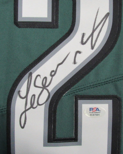 Lesean Mccoy Autographed Nike Green Football Jersey Eagles Psa/Dna 193075