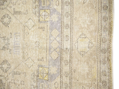 Semi-Antique Handmade Floral Oriental Rug Vintage