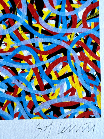 Sol Lewitt Lithograph Coa Numbered Pencil A Hand Signed O.P Robert Morris