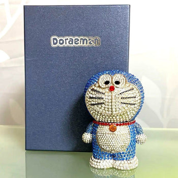 Rare Doraemon Crystal Figure Licensed 2006 Fujiko