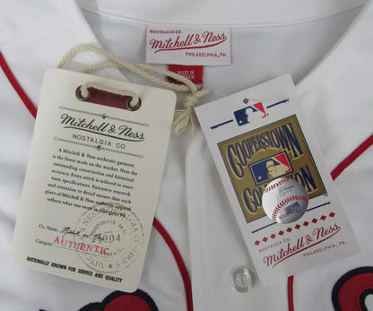 Pedro Martinez Hof Autographed/Ins Mitchell & Ness Jersey Red Sox Beckett 176376