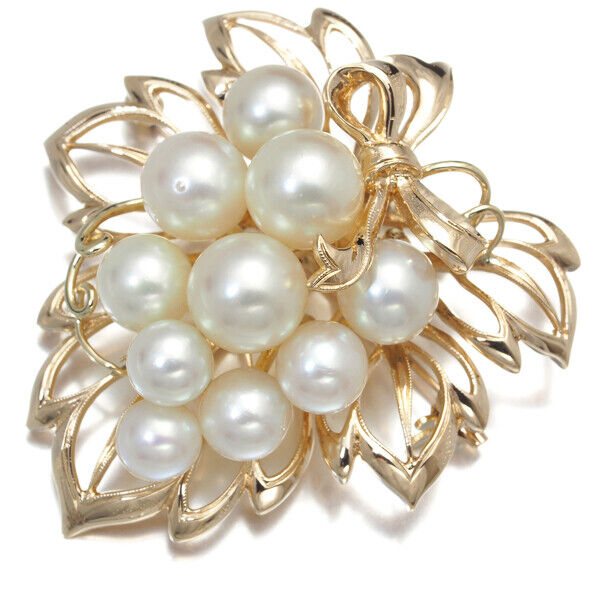 MIKIMOTO Brooch and Pendant Akoya Pearl 5.5-7.5mm