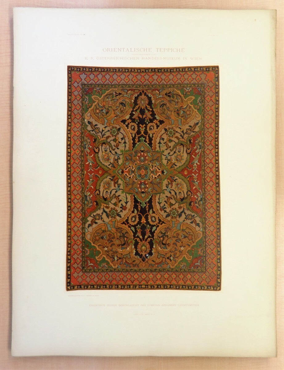 'Orientalische Teppiche' (2 Vols.) - Antique Oriental Carpet Catalog 1892 Rare